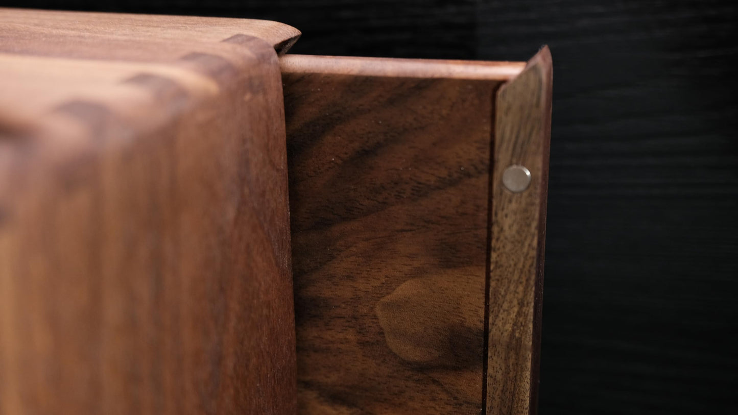 Black Walnut Wood Rectangle Tissue Box with Copper Bird Decor, Tissue Box Cover, Modern Style, Bedroom, Study Room, Office, Unique Gift idea of Elegant Copper Birds for Home Decor
