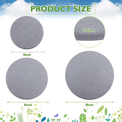 12Pcs Diatomaceous Earth Coaster 4/6/8inch Diatomite Plant Saucer Stone Plant Sourcer Instant Dry Water Absorbent Diatomite Tray Water Absorbent Plant Coasters Diatomaceous Earth Mat Absorbent Pad