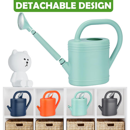 1 Gallon Watering Can for Indoor Plants, Garden Watering Cans for Outdoor Plant House Flower, Modern Plant Watering Can Large Long Spout with Sprinkler Head