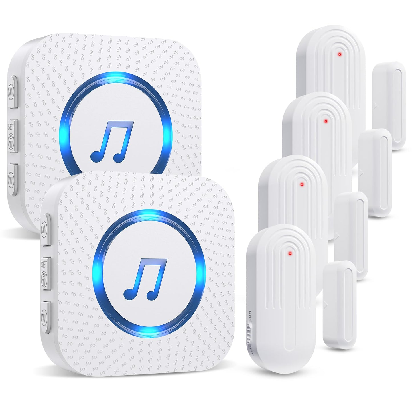 Sanjie Door Chime,Wireless Door Chimes When Door Opens Entry Alarm for Home/Business/Office/Store with 800ft Range,55 Chimes and 5 Adjustable Volume Door Ringer Alert
