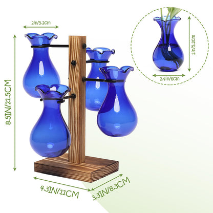 Plants Propagation Stations Bulb Glass Propagation Birthday Gift for Women Garden Plant Lovers - 4 Bulb