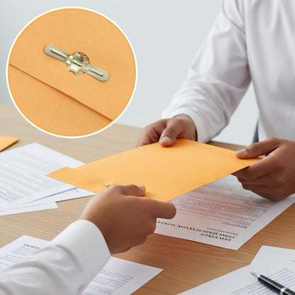 120 Pcs Clasp Envelopes Multi-Size Set with Metal Closure - Large Yellow Envelopes for Document Storage & Secure Mailing, Premium Brown Mailing Envelope Collection (4 Sizes)