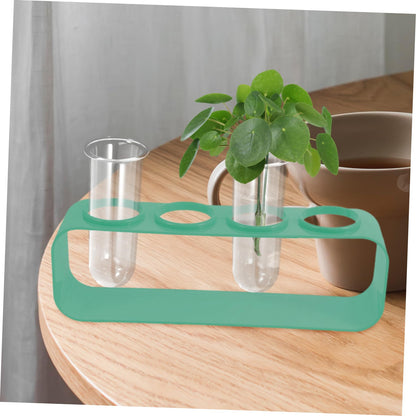 BESPORTBLE 4Pcs Transparent Glass Hydroponic Test Tube Planters for Indoor Plants Hanging Vases for Home Decor Space Saving Desktop Terrarium for Propagating Flowers