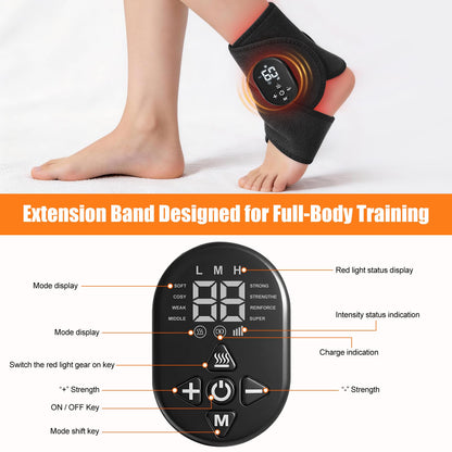 Laokiiy Foot Massager for Neuropathy, with Red Light Therapy for Feet & Ankle, Infrared Neuropathy Triple Therapy Foot Massager with Heat, 8 Massage Modes, 20 Intensity Levels, Body Massager1pack
