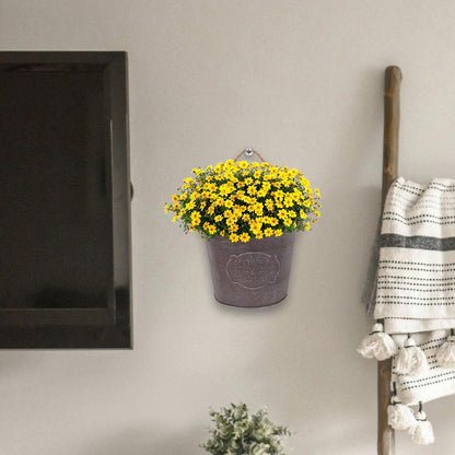 GANAZONO Wall Hanging Flowerpot 4-Pack 6.69X5.51X12.59In Iron Art Planters with Lanyard Wall-Mounted Plant Holders for Indoor Outdoor Succulents Mini Plants