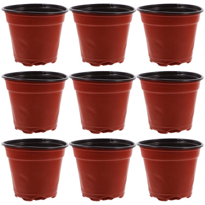 NUOBESTY 100pcs Plastic Nursery Cups Grow Pots Indoor Seedling Containers Thickened Nutrient Plant Containers for Strawberry Propagation and Flower Breeding