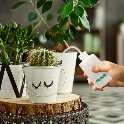 ONEDONE Watering Can Indoor Plants - Plant Watering Can 34 OZ, Long Spout Small Watering Can for House Plants Garden Potted Flowers with Spray Bottle, Squeeze Bottle Green