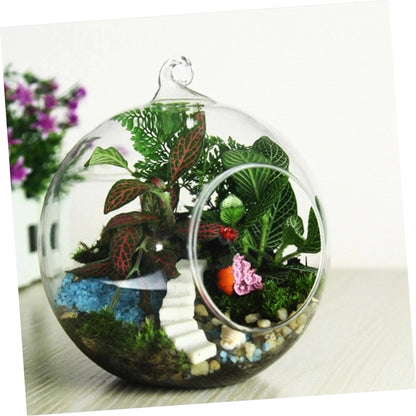 balacoo 1Set Hanging Plant Bracket Sturdy Iron Display Stand with Balls for Micro Landscape Decoration Elegant and Stable Plant Hanger for Home and Office Decor