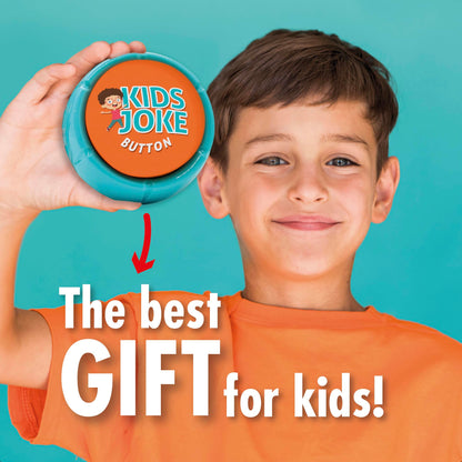 Kids Joke Talking Button with 100+ Silly Jokes | Funny Prank Gift For Children with Over 100 Family Friendly Jokes That The Whole Family Will Enjoy, Hilarious Gag Present