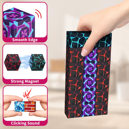 MUUHU 300PCS Magnetic Blocks - 0.8" Magnetic Building Blocks Toys for Kids Magnet Blocks Cubes Games Stem Building Toys Christmas Birthday Gifts Toys for Boys Girls 3 4 5 6 7 8 9 10 Years Old