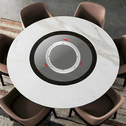 QDiShi 8 Inch Lazy Susan, Heavy Duty Swivel Turntable Aluminum Bearing Metal Rotating Turntable Bearings Swivel Plate Hardware for Dining-Table and Workbench (8 inch)