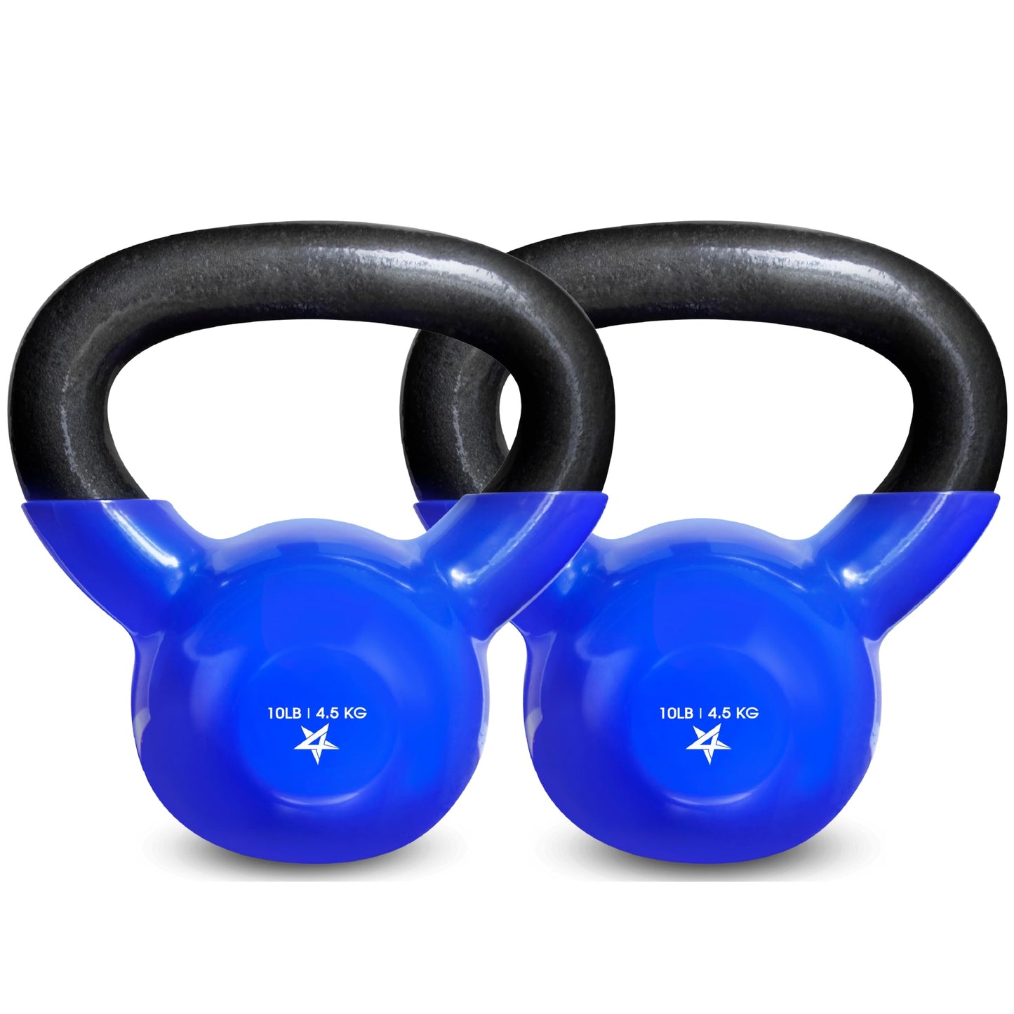 Yes4All Kettlebell, 5-100 LB Vinyl Coated Cast Iron Strength Training Kettlebells for Home Gym Exercises, Fitness, Full Body Workout Equipment, Push Ups, and Grip Strength