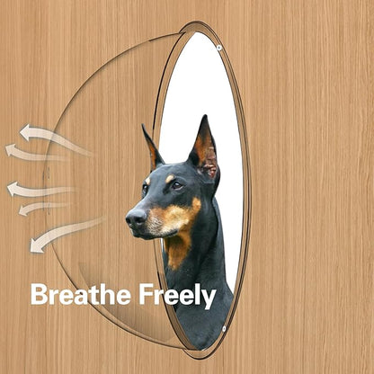 2 PCS Dog Fence Window with Air Holes, Clear Acrylic Pet Dome View, Bubble Peek Window Playground Doggie Fence Window, Inside Length 11.8 Inch and Deep 6 Inch, for Dog Cat Transparent
