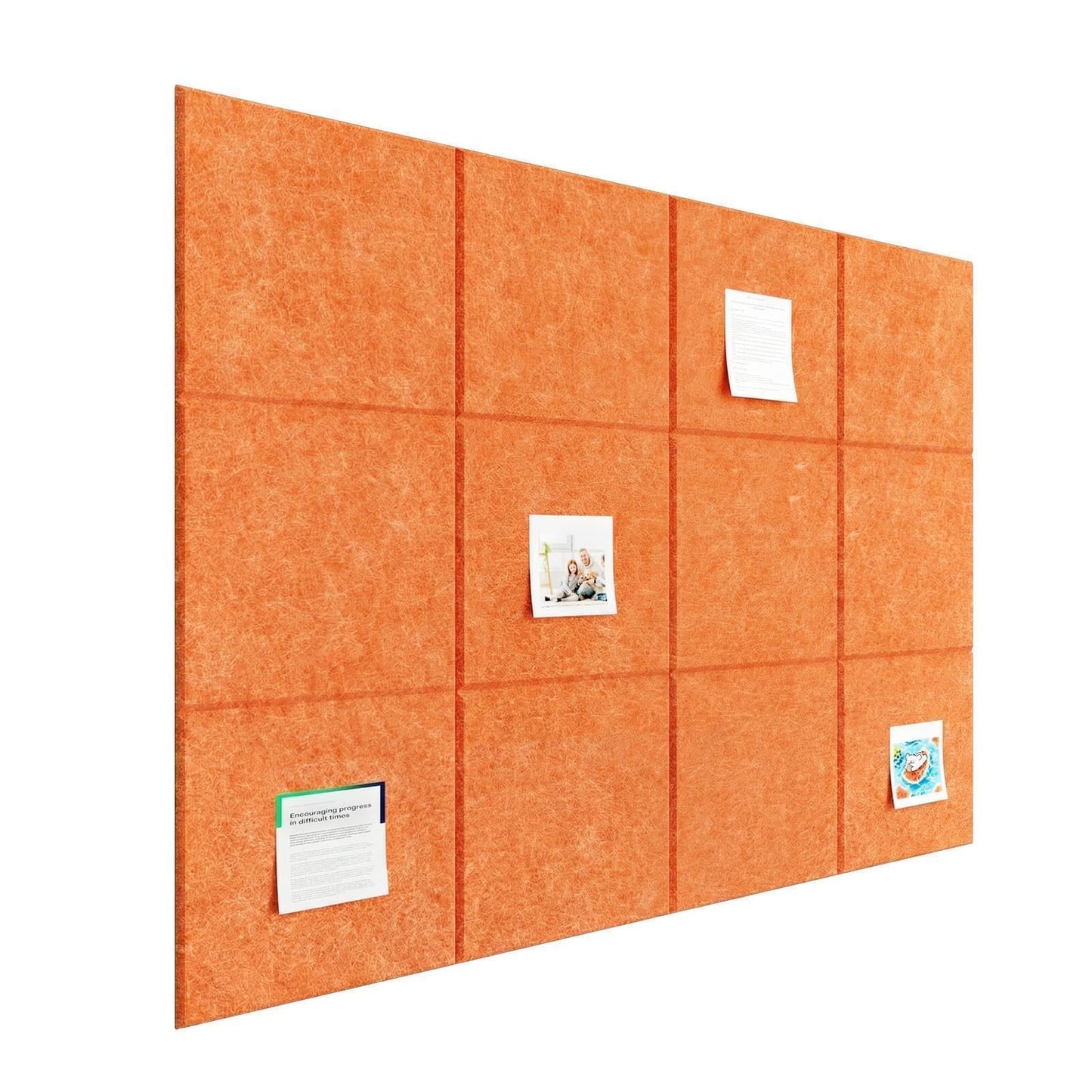 Baysola Felt Bulletin Board Panels 48 x 36 Inch Self Adhesive Wall Tiles Cork Board Alternative for Office Classroom Photos Notes 12 Pack
