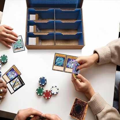 Card Storage Deck Box, 6000 Count Bulk Card Storage Boxes | 5-Layer Corrugated Cardboard Storage, Removable Trading Card Holder Organizers for Magnetic Holders, Toploaders, TCG, MTG