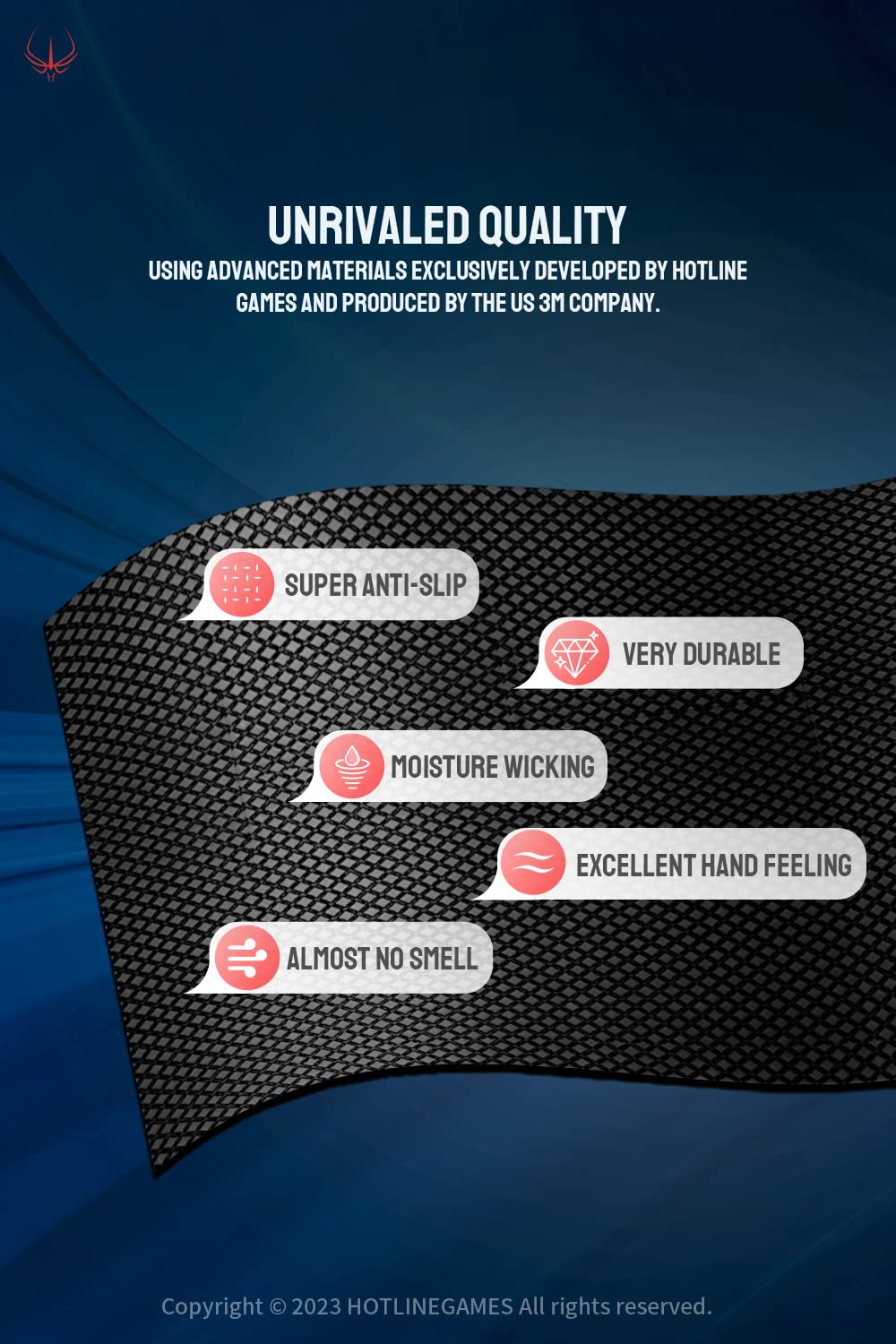HOTLINEGAMES Controller Grips Compatible with PS5 Dualsense Edge, PlayStation 5 Controller Accessories, Skin Kit, Anti-Slip Grip Tape, Sweat-Absorbent, Easy to Apply (Handle Grips)