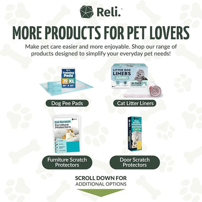 Reli. Biodegradable Dog Poop Bags (1100 Pack, 2 Large Rolls) | 9"x13" Large Poop Bags for Dogs | Unscented, Leak Proof Oxobiodegradable Pet Waste Clean Up | Green Eco-Friendly | Dispenser Box