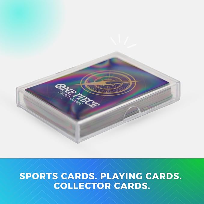 Gary Plastic Packaging 20 Pack Clear Acrylic Card Storage Boxes with Lids - 3 1/2" L x 2 1/2" W x 1/2" H Baseball Card Storage Box, Sports Card Boxes and Magic Card Storage Box - Made in USA