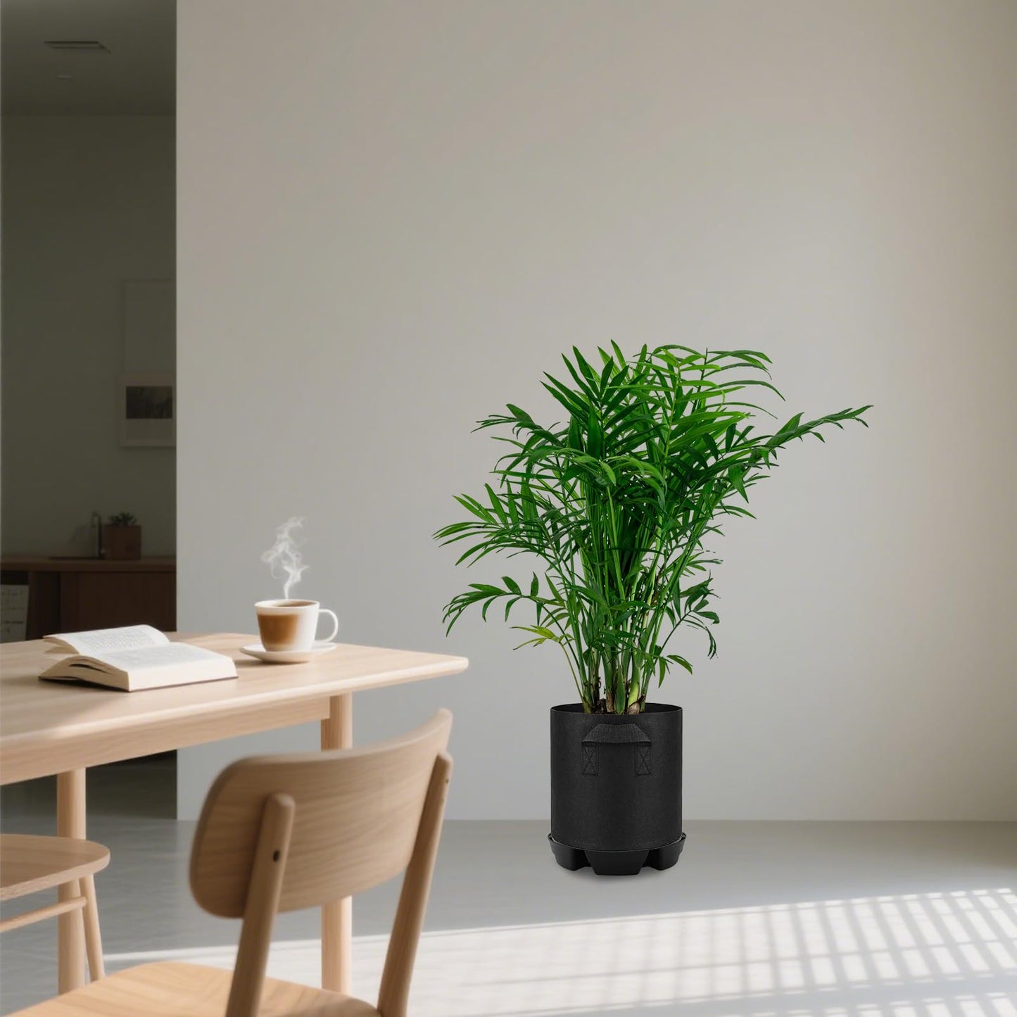 4pcs Auto Plant Watering Devices, Plastic Self-Watering Base with Cotton Fabric & Rope Automatic Autopots Water Planter Saucer Stand Trays for Greenhouse Indoors Grow Tents Grow Bags Accessories