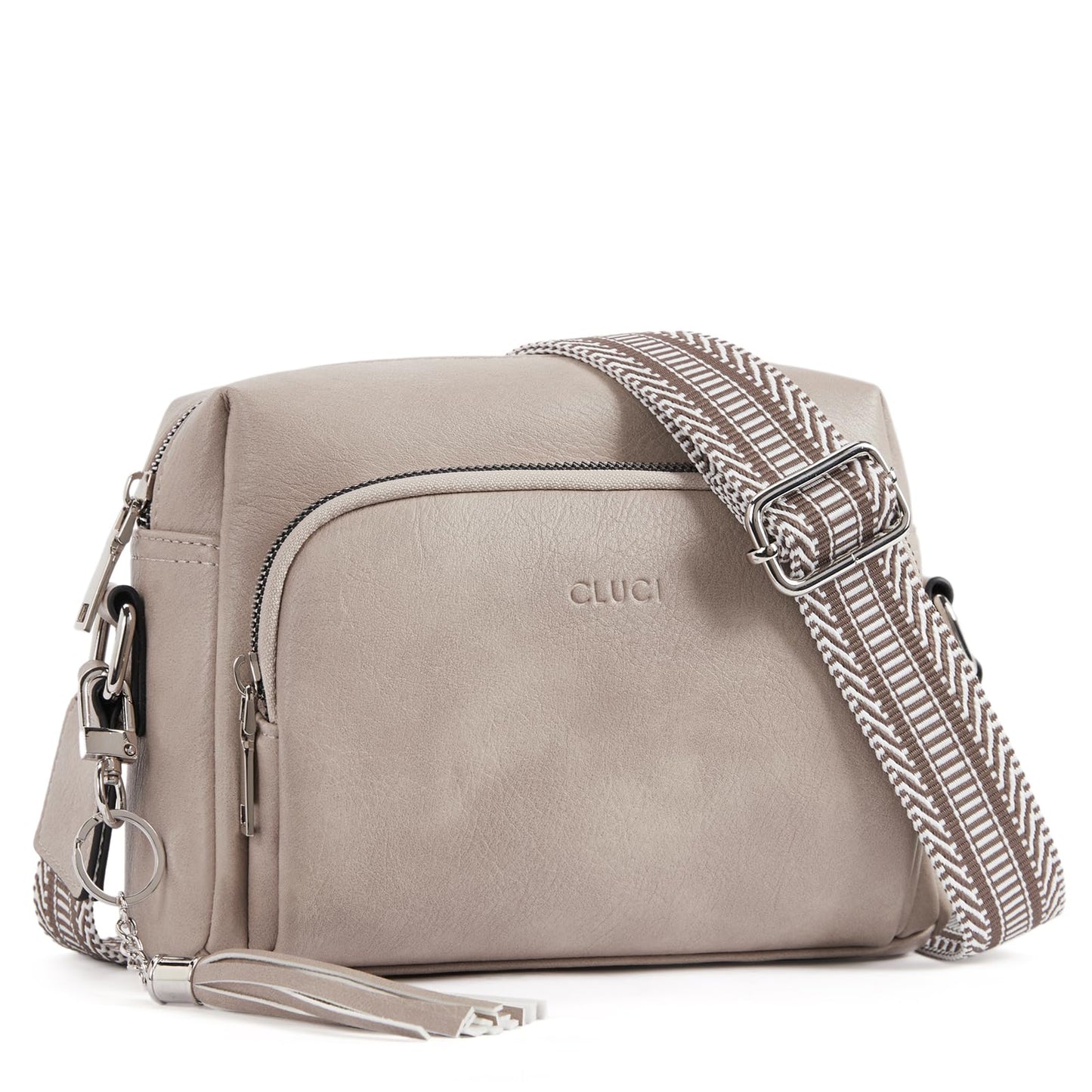 CLUCI Crossbody Bags for Women Trendy, Vegan Leather Shoulder Handbags，Purses for Women with Adjustable Wide Strap