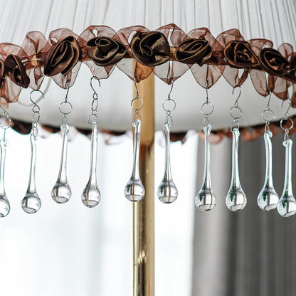kanpura 20pcs Glass Raindrop Ornaments Glass Teardrop Hanging Ornaments Clear Chandelier Drop Pendant Decorations for Christmas Tree Winter Party Supplies (3 Inch)