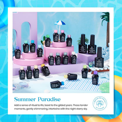 Beetles Cat Eye Gel Polish Set - 24Pcs 20 Colors Glitter Dark Color Changing Gel Nail Polish Kit with Base Gel Glossy Matte Top Coat Soak off UV DIY Nail Art Salon Ombre Black Nails Gift