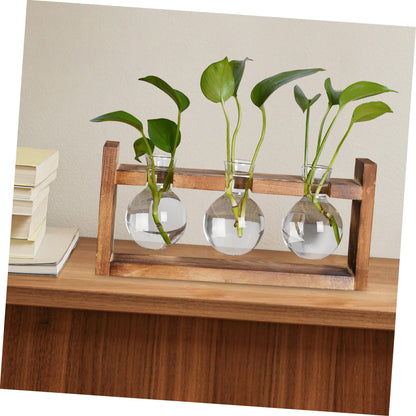 Abaodam Terrarium Plants Glass Planter Air Plant Terrarium Glass Vases for Centerpieces Bulb Vase