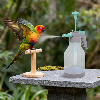 Bird Bath Sprayer for Parrots: Ultrafine Avian Pump Mister - 1.5L/50.72 Fl Oz Bird Bath Habitat Cleaner for Parakeets Macaws Cockatiels