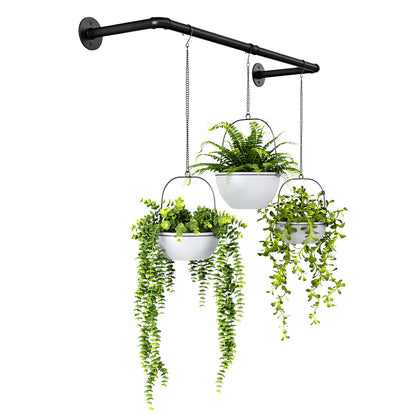 Bamworld Hanging Planters for Indoor Plants Plant Hanger Indoor Hanging Plants Rod 36.2in Window Plant Shelves Metal Rod Pot/Chain/Plant Not Included
