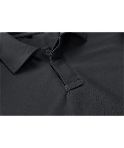 ZITY Mens Polo Shirt Short Sleeve Sports Tactical T-Shirt Athletic Golf Polos Daily Casual Stylish Collared Shirts for Men Dark Grey X-Large