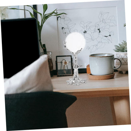 Hemobllo Creative Tree Branch Shape Crystal Ball Base Display Rack Premium Iron Ore Stand for Crystal Balls Delicate Sphere Holder for Home Decor Compact Elegant Pedestal for Desk Table