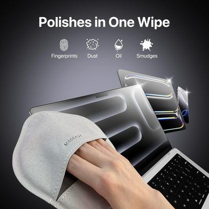 MAGEASY Microfiber Cleaning Cloth for Electronics, iPhone iPad MacBook, Car Screen Cleaner, Keyboards, Eye Glasses, Camera Lens Wipes - No Lint & Streak Free Thick Polishing Cloth Reusable