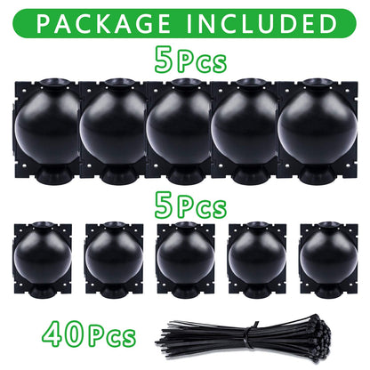 Tanzfrosch 10 Pack Tree Root Growing Box, Rooting Ball Grafting Tools, Reusable High Pressure Tree Rooter Air Layering Propagation Kit Propagator Pot Rooting Device for Trees Flowers
