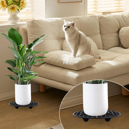 HNBun 18 PCS Plant Level Pot Elevator, 20 cm / 8 Inch Plant Riser Holder Plastic Floor Protector Plant Trivet, Plant Stand Indoor Outdoor for Prevent Rot and Damage on Patio & Deck
