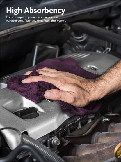 Fantasticlean Microfiber Cleaning Cloth Roll -150 Pack, Tear Away Microfiber Towels, 12" x 12", Reusable, Washable, Ultra Absorbent Dishcloth for Home Supplies, Car, Pet, Kitchen (2 Rolls of Grey)