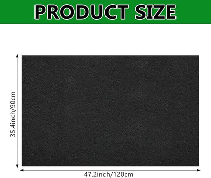 Large Bird Cage Mat, 35x47 Inch Under Pet Cage Mat for Bird Cages, Dog Crate Mat Liner, Reptile Aquariums, Waterproof Felt Liner with Non-Slip Backing for Kennel Training, Floor Protector