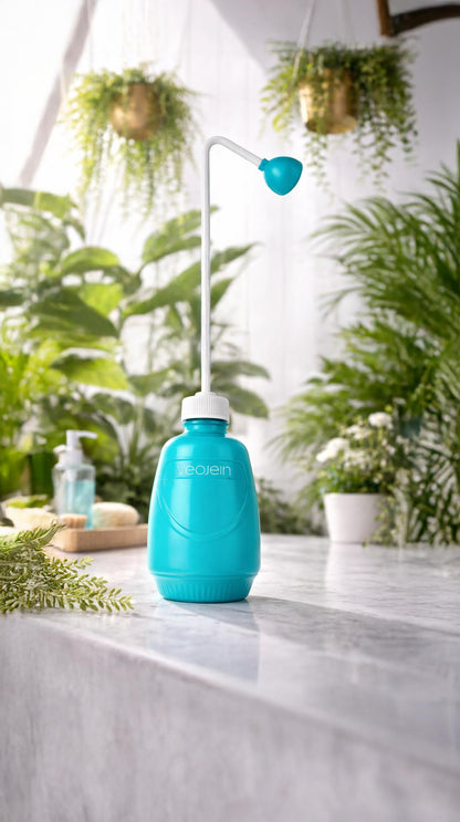 VEOJEIN Longest Spout Plant Watering Squeeze Bottle [16,2", Pack of 2], Watering Can for Hanging Plants, Original Extended Design for Hard-to-Reach Plants Indoor & Outdoor Watering, 15 oz (Teal)