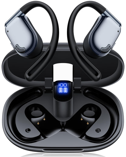 AI Translation Earbuds Real Time 164 Languages Translator Ear Buds 90H Playtime Wireless Translating Earbuds with LED Display AI Headphones Audifonos Traductores for Travel Business Learning Graphite