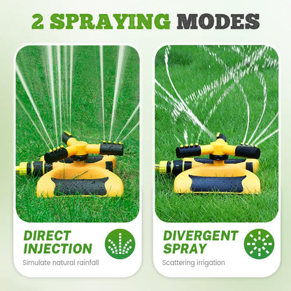 Upgrade Sprinklers for Yard, 2026 New Rotating Water Sprinkler for Lawn, Garden Sprinkler for Large Area Coverage, Lawn and Yard Sprinklers (Green)