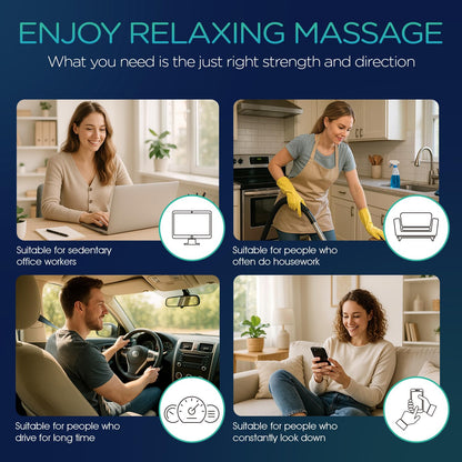 VOYOR-HEALTH Shiatsu Neck and Back Massager with Heat - 3D Kneading Deep Tissue Massage Pillow for Lower Back, Shoulder, Calf, Foot, Use at Home, Car, Office YZ100