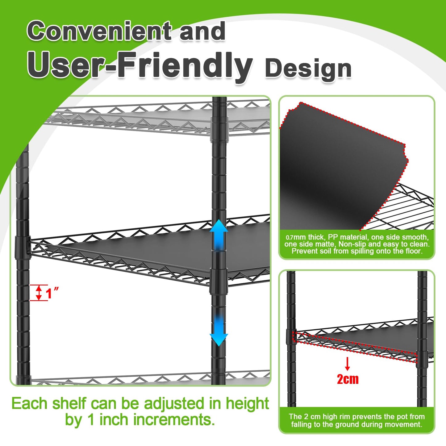 Abimars 4-Tier Greenhouse with Wheels, Height-Adjustable Shelves Metal Plant Shelf with PVC Cover for Seed Starting Trays, Seedling Pots, Plant Pots, 13x29x73inch