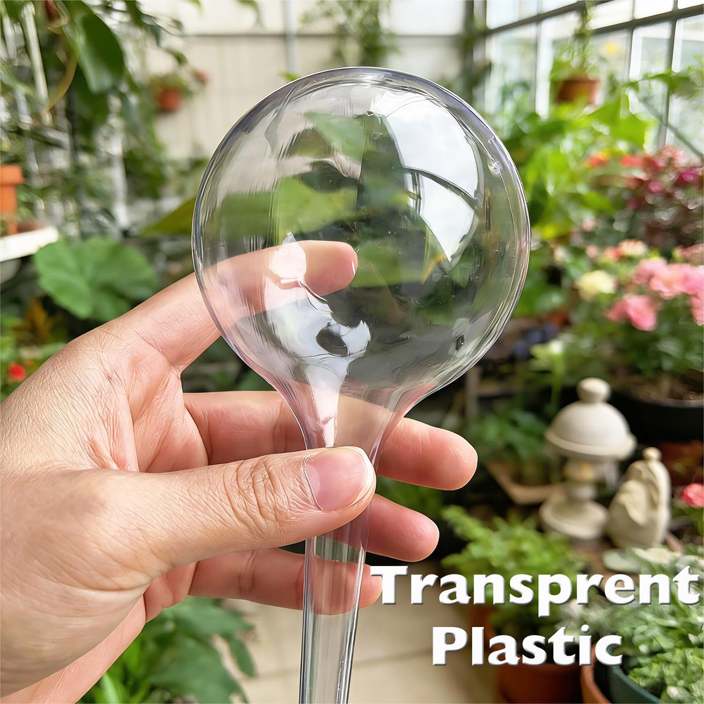 Wellinc Self Watering Globes for Plants – 12 Pack Large Automatic Watering Bulbs, Vacation Plant Watering Device for Indoor & Outdoor Potted Plants, Slow Release Plant Waterer for Water Conservation