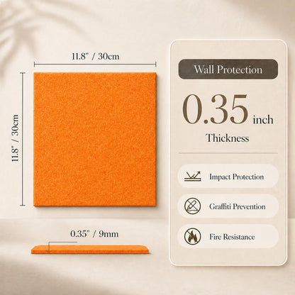 Baysola Felt Bulletin Board Panels 36 x 24 Inch Self Adhesive Wall Tiles Cork Board Alternative for Office Classroom Photos Notes 6 Pack