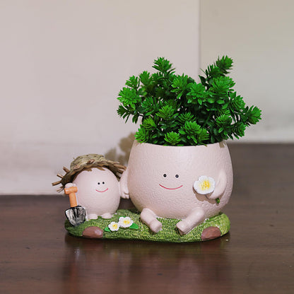 Pricetail Face Planter Pots Cute Plant Pot for Plants, Unique Lovely Flower Pot Succulent Planter Pots Gift Idea for Mother Christmas