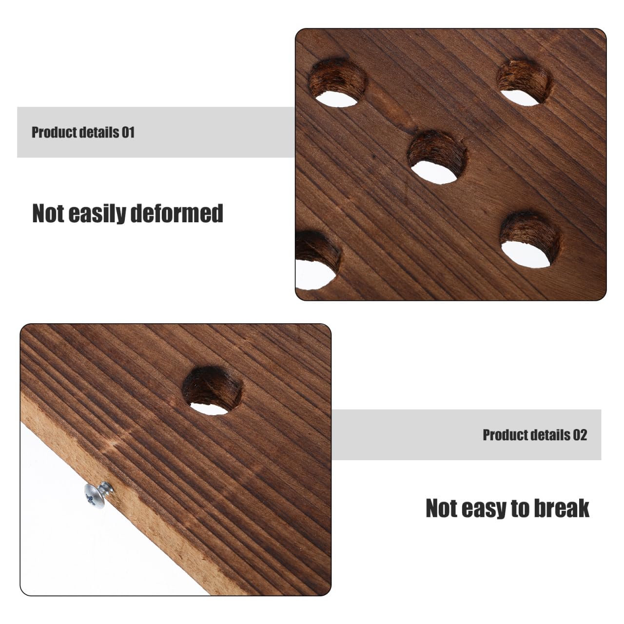 ORFOFE Fern Hanging Plaque 9.76X6.77X0.70In Solid Wood Rustic Sign Decor for Indoor Succulents Climbing Plants Vertical Plant Mounting Board