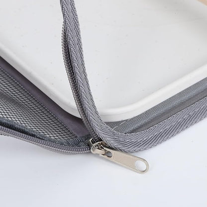 Luxshiny Portable Bird Travel Carrier Bag with Perch, Lightweight Small Grey Cage for Parakeet and Lizard Outdoor Transport, Portable Pet Birdcage for Travel and Adventures