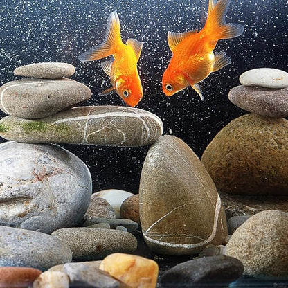 YISZM 20lbs Natural River Rocks, 2"-3" Premium Pebbles for Garden and Landscape Design, Hand-Picked Smooth Stones for Fish Tank, Flower Pots, Indoor Water Fountains, Pathways, Backyard