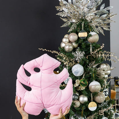 Green Philosophy Co. Monstera Leaf Pillow - Mossy Earth - Large Soft Plant-Shaped Plush Cushion for Couch, Bed, or Reading Nook - Cute & Unique Nature-Inspired Decor Super Soft & Cuddly Throw Pillow