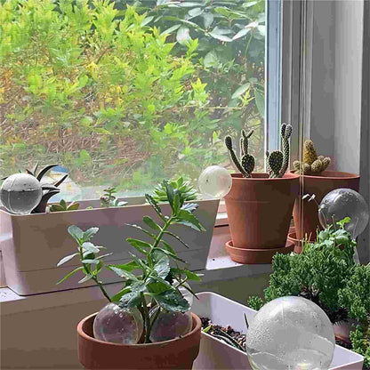 HAKZEON 8 PCS Plant Watering Globes - Large Plastic, Clear Automatic Drip Water Bulbs for Indoor/Outdoor Plants