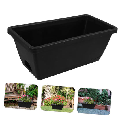 ORFOFE 2 Sets Rectangular Planting Trough Hose Stand Outdoor Garden Planter Astetic Room Decor Vegetable Planters Window Pot Plants Indoor Flower Planter Plastic Mini Flower Bed